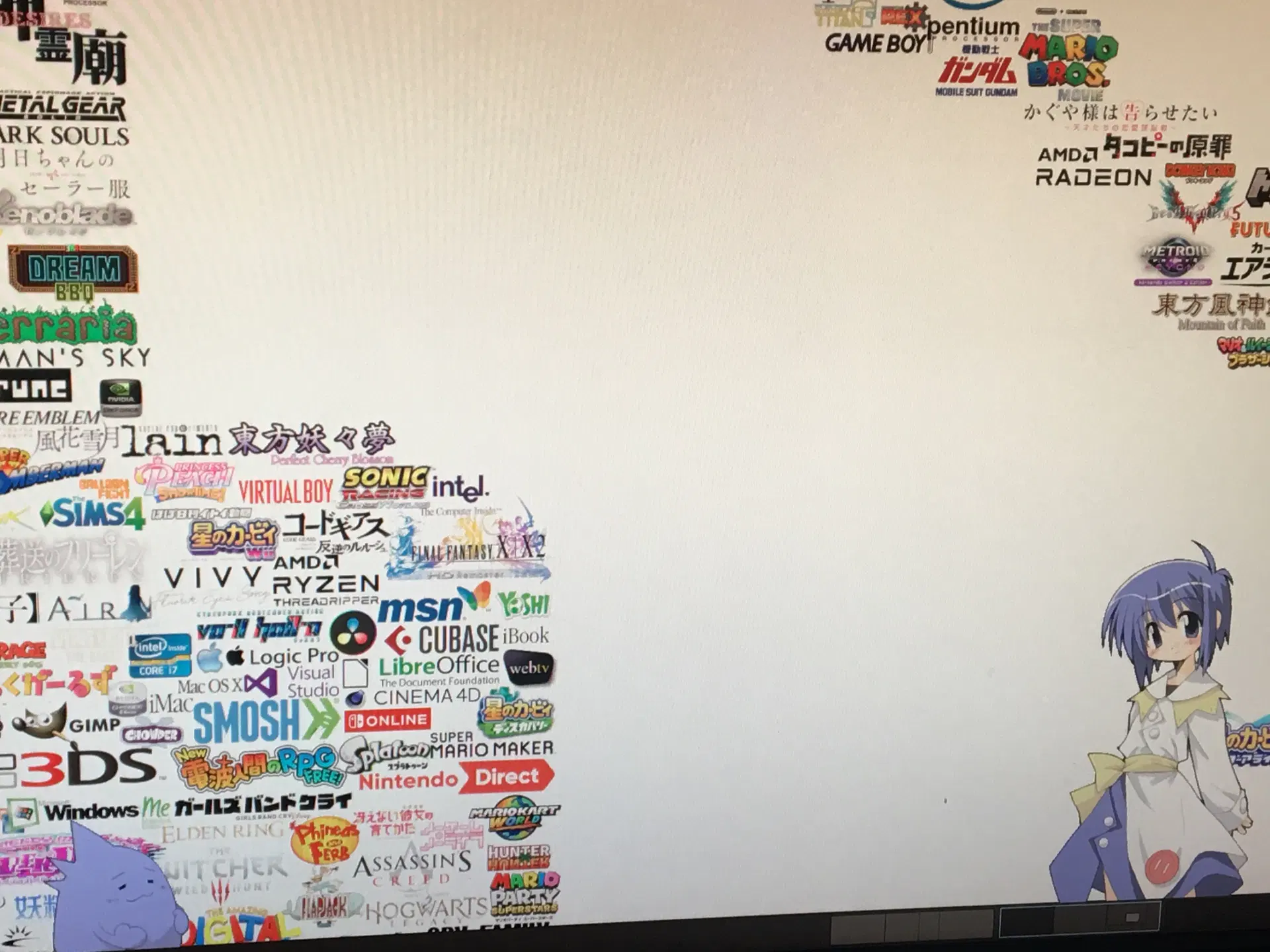 メインPCでさくらが動いている様子